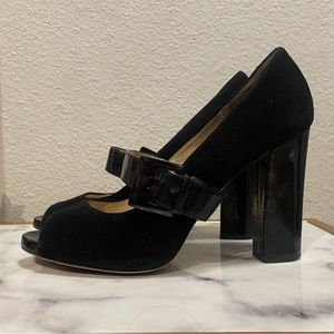 Michael Kors Black Leather Heels